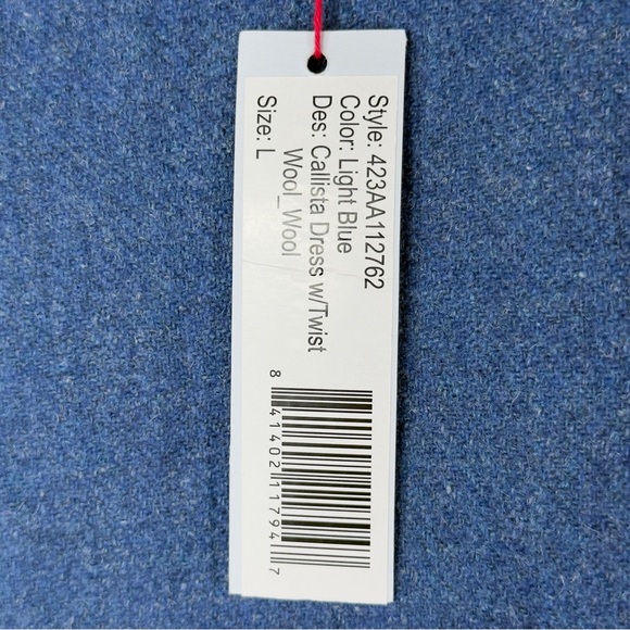 NWT FRANCES VALENTINE CALLISTA WOOL-BLEND DRESS Sz L - Picture 8 of 15